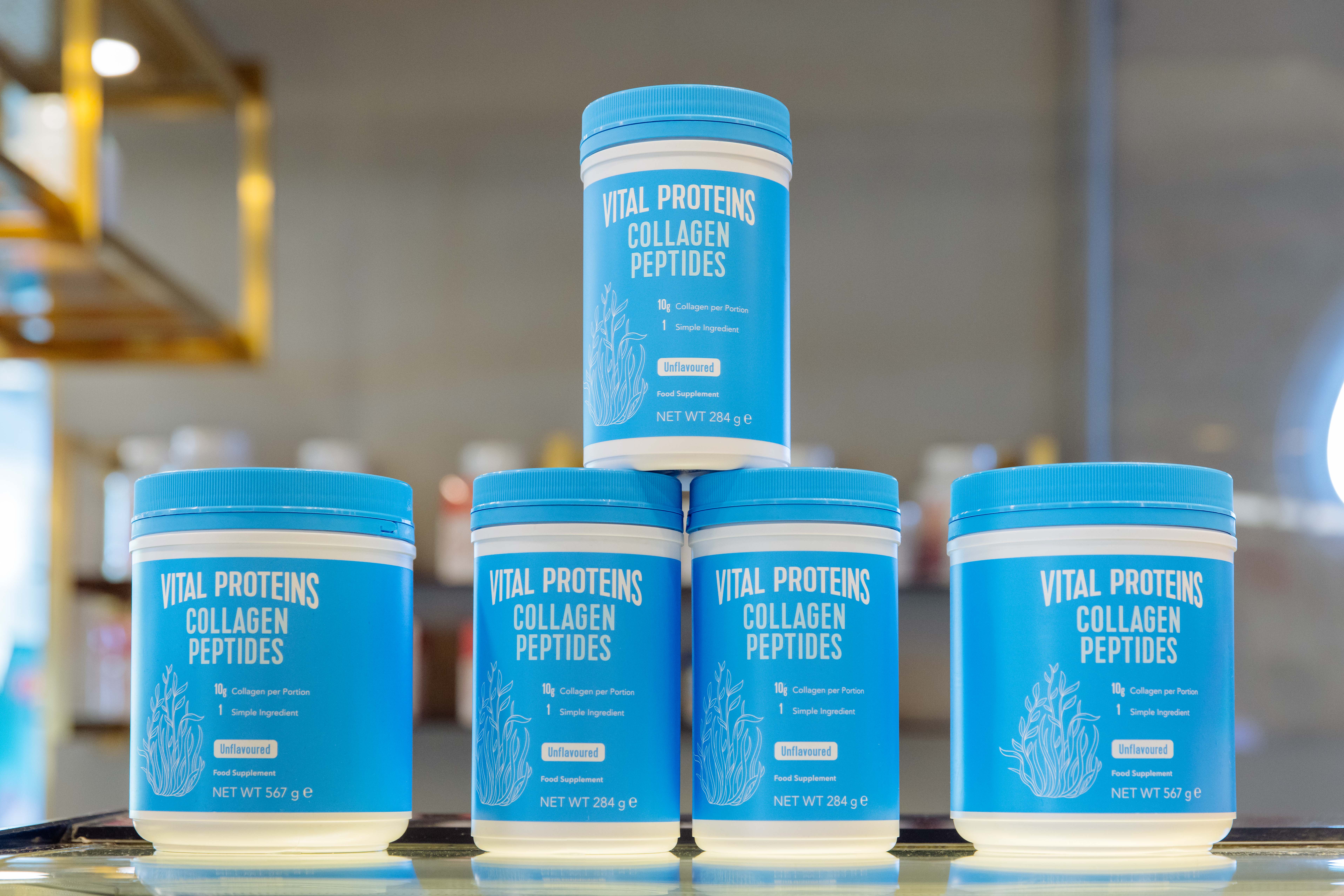 Các sản phẩm Vital Proteins Collagen Peptides hiện đã có mặt tại quầy CaliFresh thuộc hệ thống phòng tập California Fitness &