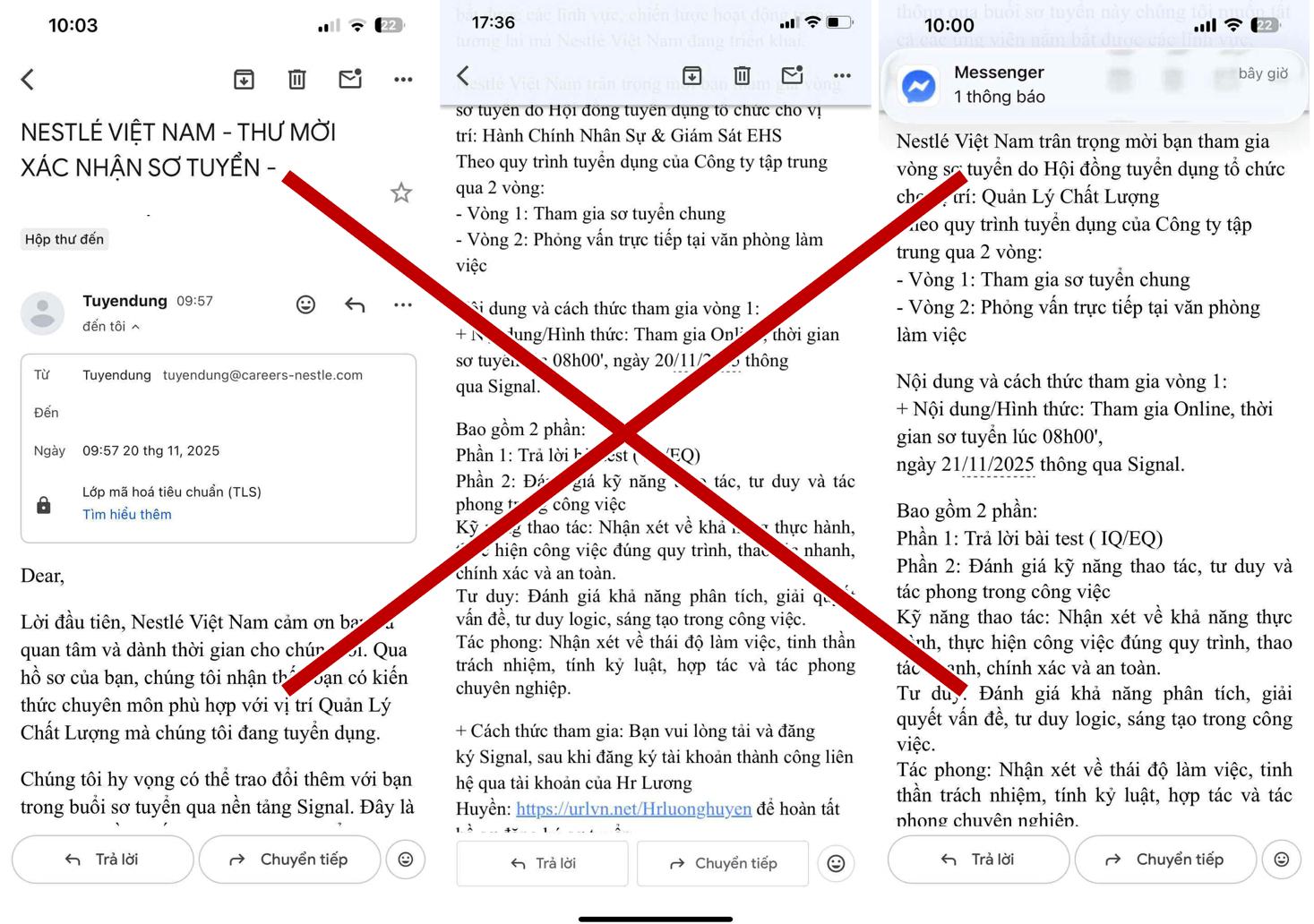 Hình ảnh giả mạo tuyển dụng 2