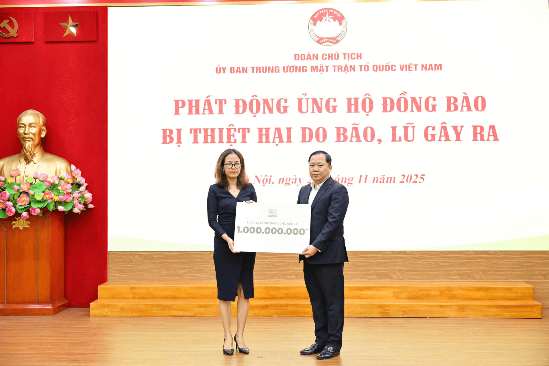 Nestlé Việt Nam ủng hộ 1 tỷ đồng