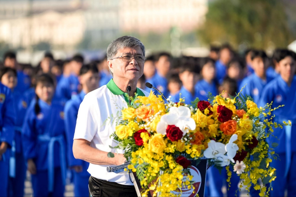 Ông Nguyễn Văn Hiếu, Giám đốc Sở Giáo dục và Đào tạo TP.HCM phát biểu khai mạc