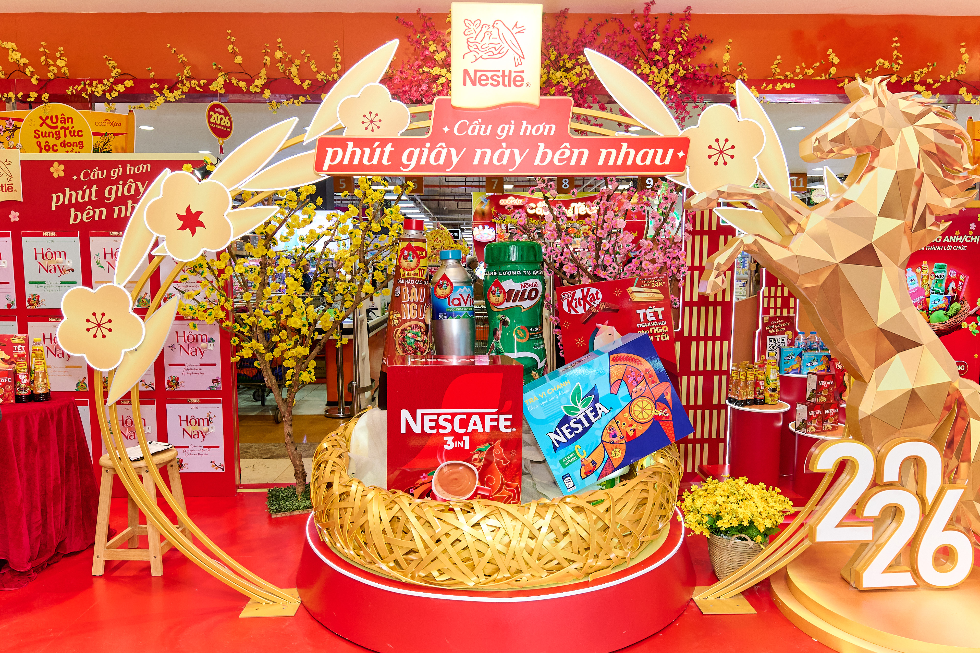 Gian hàng Tết của Nestlé Việt Nam nhân dịp Tết Nguyên Đán 2026