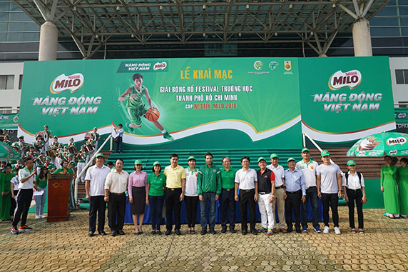 Giải bóng rổ Festival trường học TPHCM Cúp MILO 2018 - 120 đội