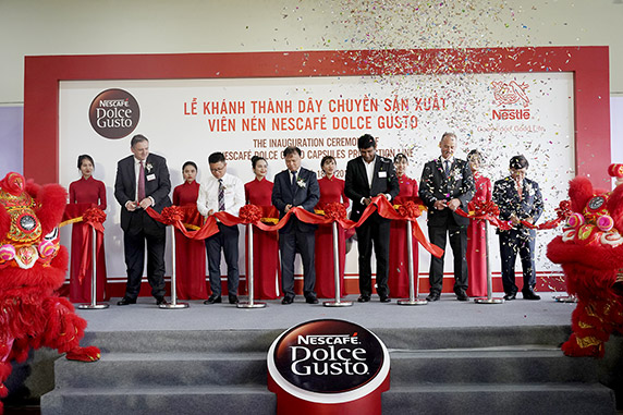 1khánh thành dây chuyền sản xuất viên nén NESCAFÉ Dolce Gusto tại Nhà máy Nestlé Trị An