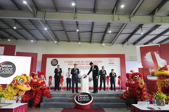 5khánh thành dây chuyền sản xuất viên nén NESCAFÉ Dolce Gusto tại Nhà máy Nestlé Trị An