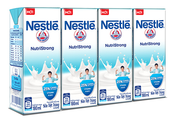 3Sữa tiệt trùng NESTLÉ mới đảm bảo 25% nhu cầu canxi mỗi ngày
