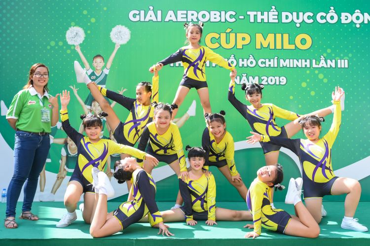 6Khai mạc giải Aerobic - Thể dục cổ động cúp Milo Tp.HCM lần III
