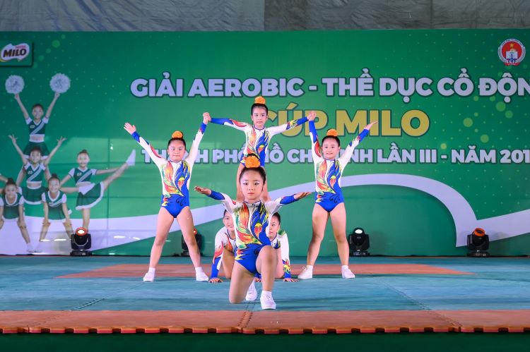 11Khai mạc giải Aerobic - Thể dục cổ động cúp Milo Tp.HCM lần III