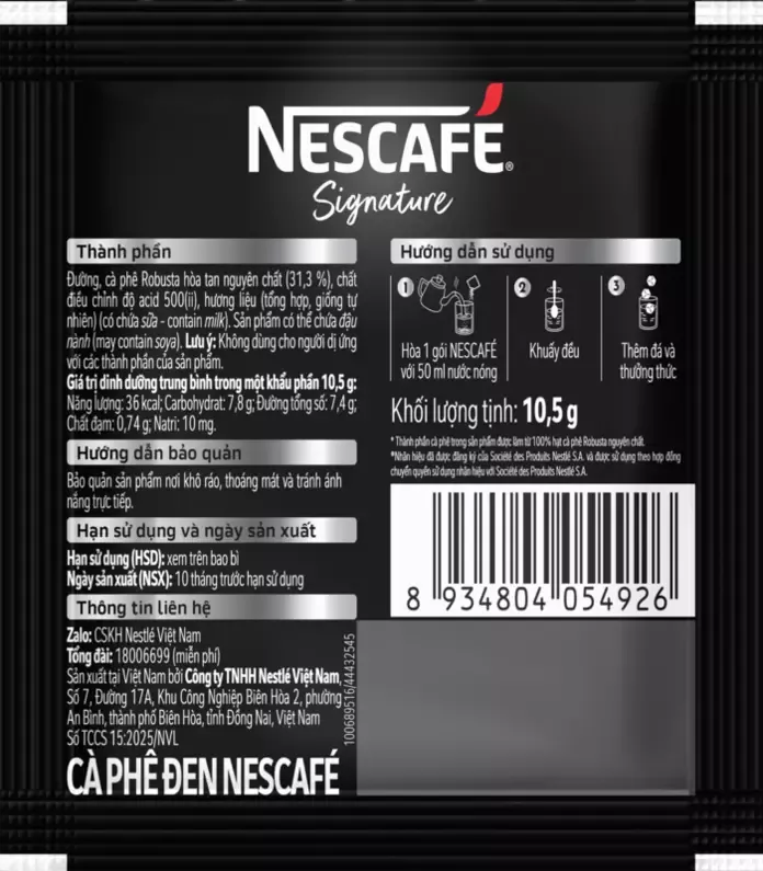 00494 - NESCAFE BLACKJACK PACKAGING - MOCKUP SACHET BACK - 10042025