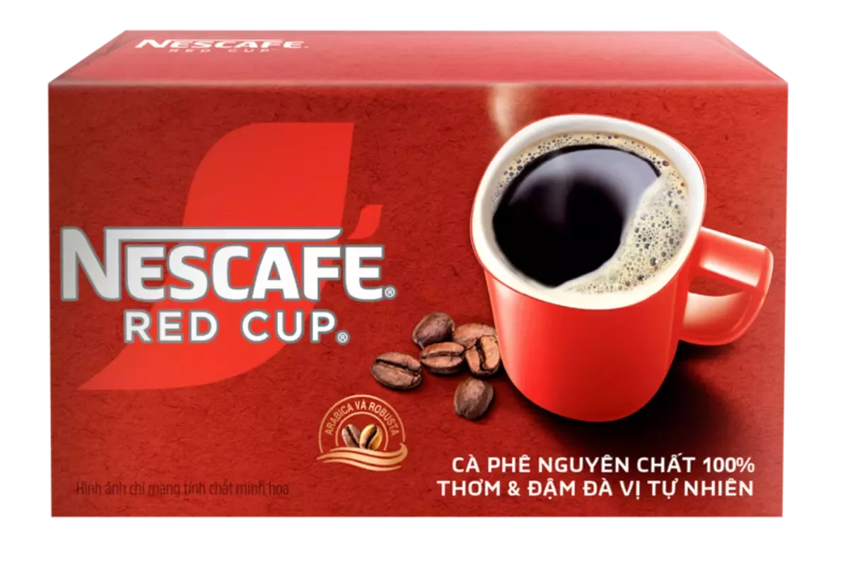 CÀ PHÊ HÒA TAN KẾT HỢP CÀ PHÊ ​RANG XAY NESCAFÉ RED CUP​
