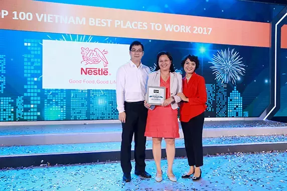 Nestlé xếp thứ 2 nơi làm việc tốt nhất Việt Nam 2017