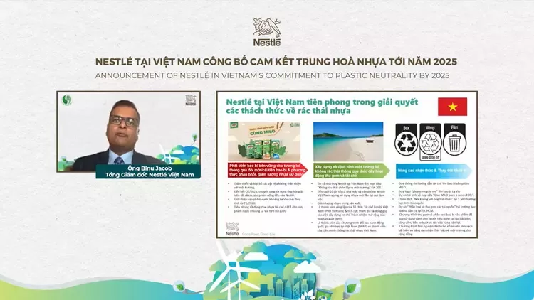 Cam kết trung hoà nhựa đến năm 2025