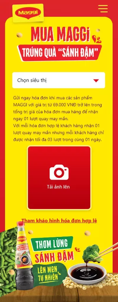 Bước 3 chụp hình hoá đơn