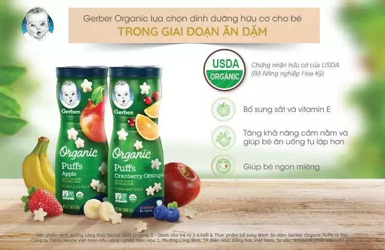 NAN ORGANIC 3 & GERBER ORGANIC