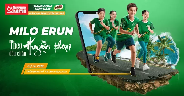 Giải chạy bộ trực tuyến cho trẻ em MILO Erun 1