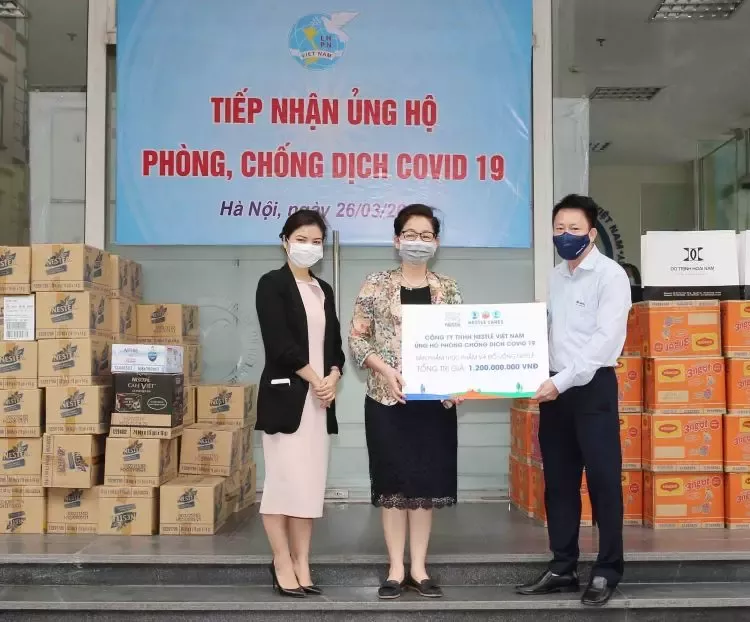 Nestlé Việt Nam hỗ trợ trong hoạt động chống dịch Covid-19