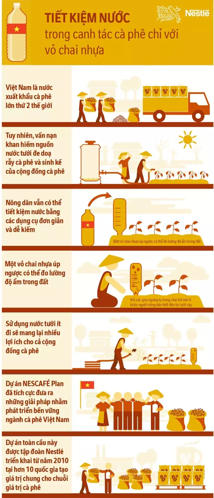 Infographic Chai nước úp ngược