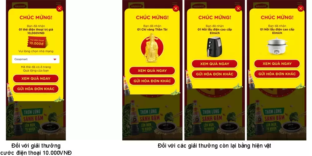 Thông báo giải thưởng