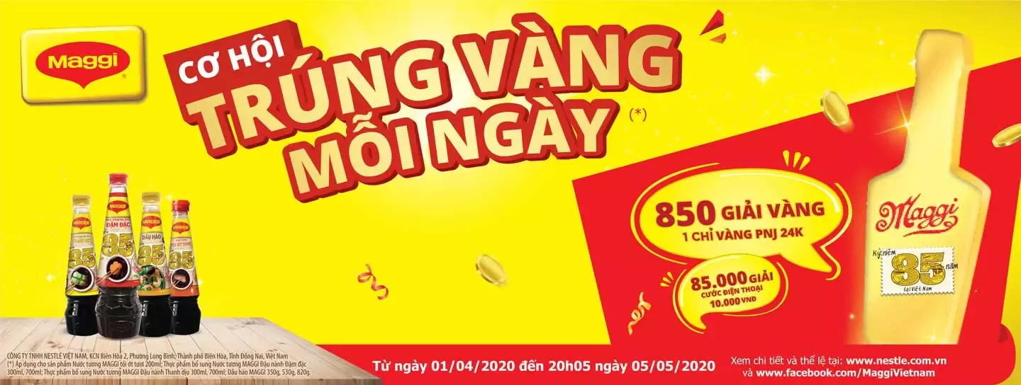Thể lệ chương trình khuyến mại MAGGI 85 Năm