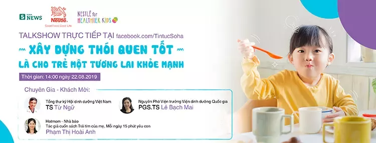 Tọa đàm trực tuyến “Xây dựng thói quen tốt là cho trẻ một tương lai khỏe mạnh”